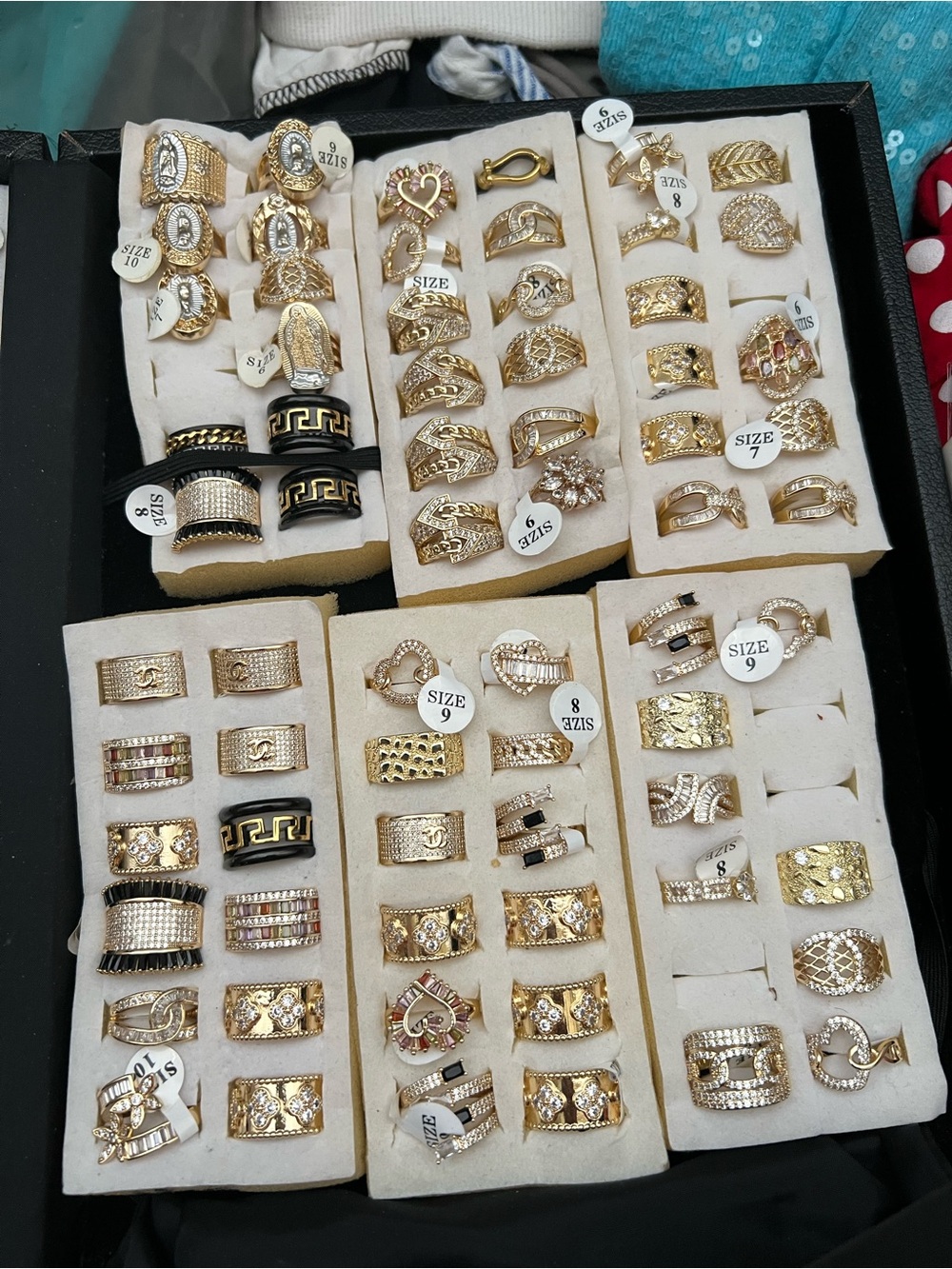 Gold-Plated Women's Fashion Rings - Assorted Styles